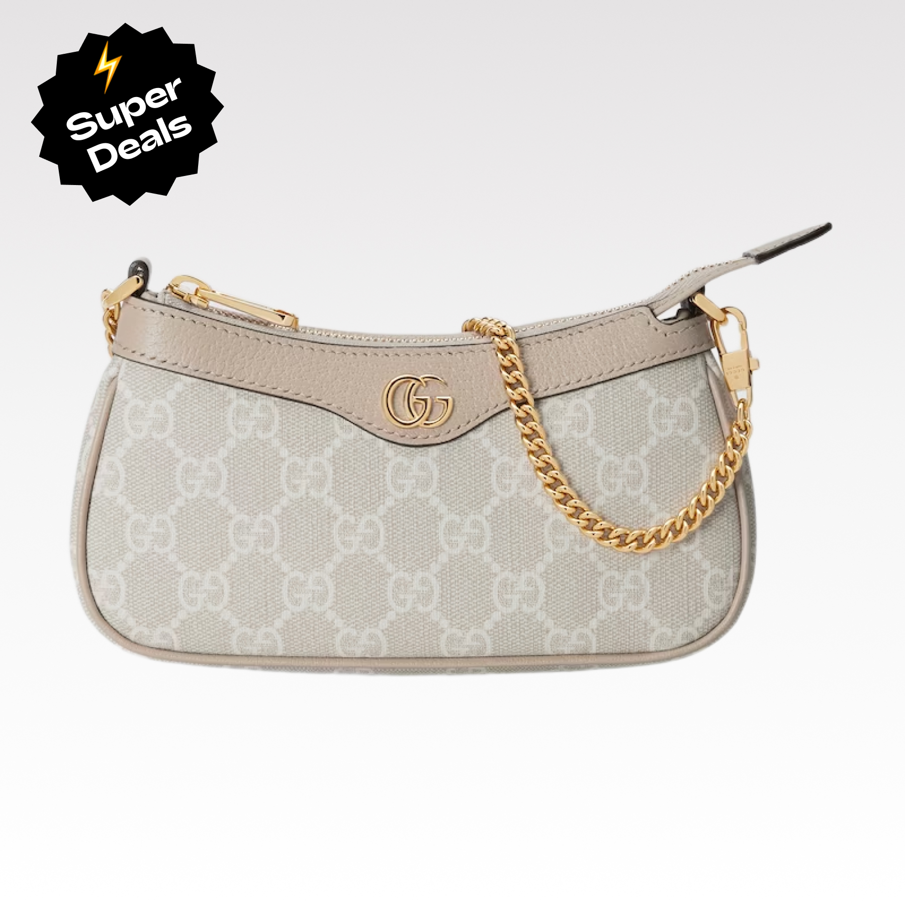 Gucci Ophidia Mini Collection Handbag - Beige And White Bag