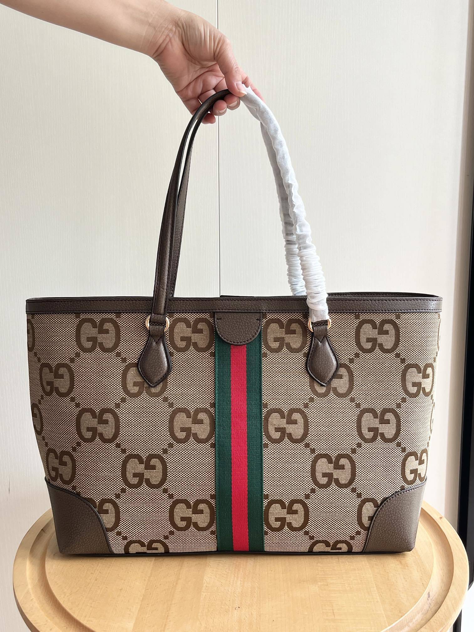 Gucci Ophidia medium tote bag Brown- Bag