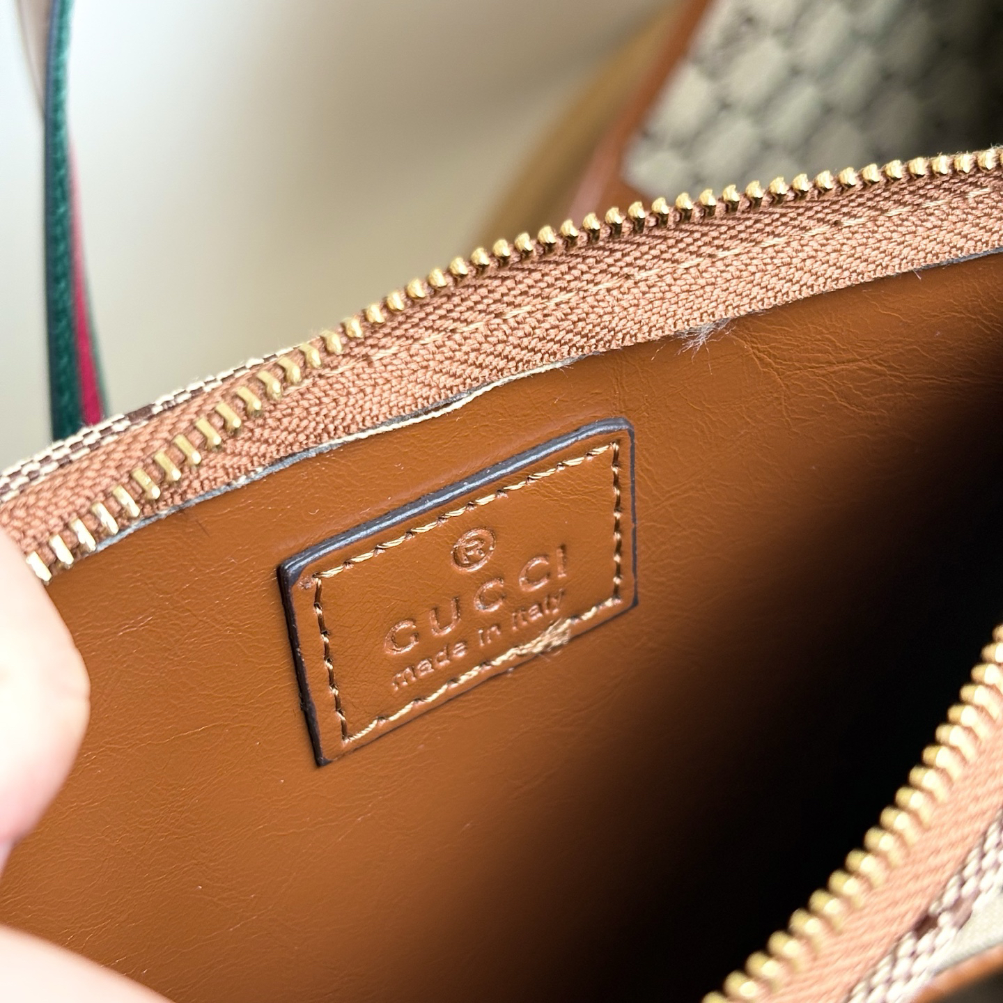 Gucci Giglio large tote bag - Dark brown soft glossy leather