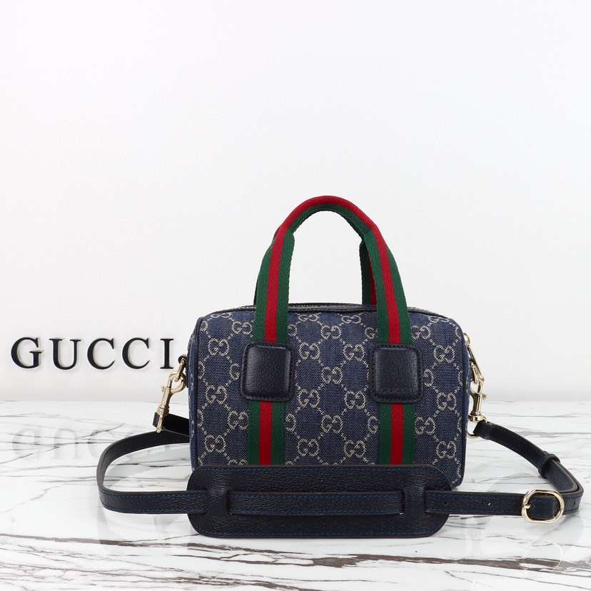 Gucci Mini GG blue and white GG denim Handbag