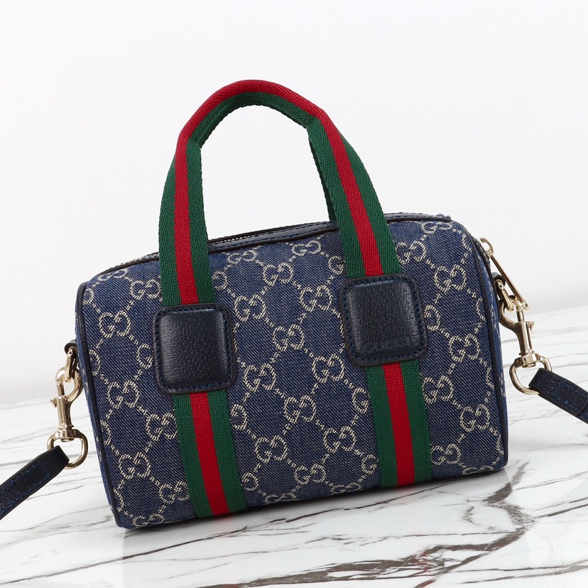 Gucci Mini GG blue and white GG denim Handbag