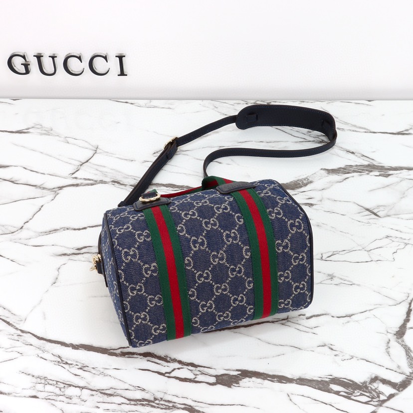 Gucci Mini GG blue and white GG denim Handbag