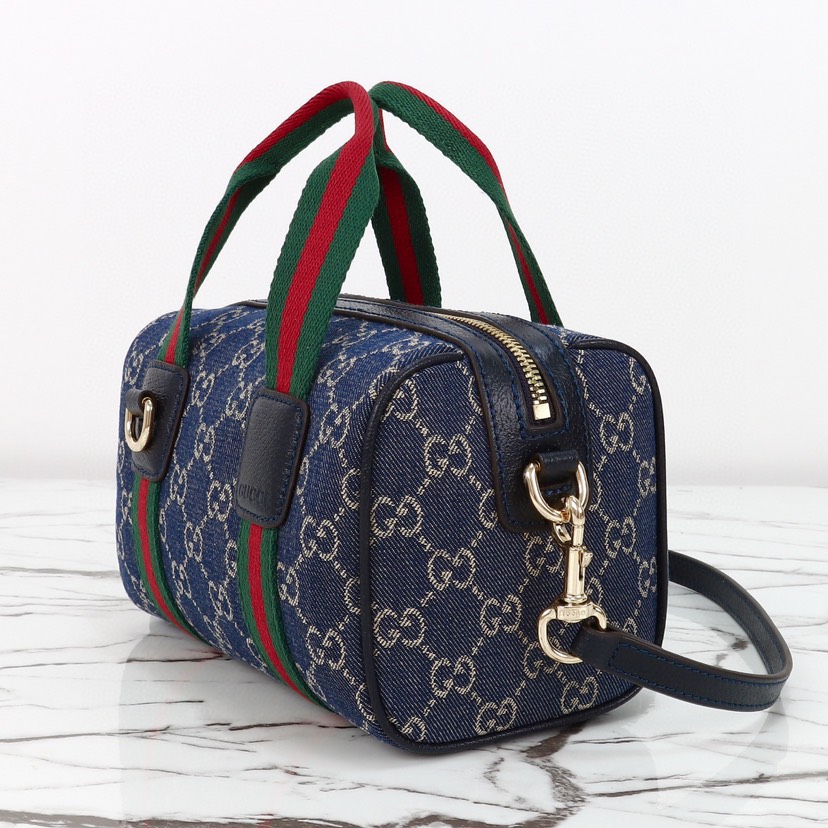 Gucci Mini GG blue and white GG denim Handbag