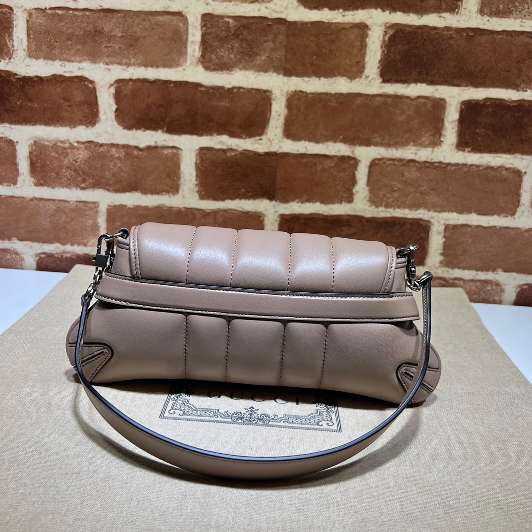 Gucci Horsebit Chain Small Shoulder Bag Taupe - Bag
