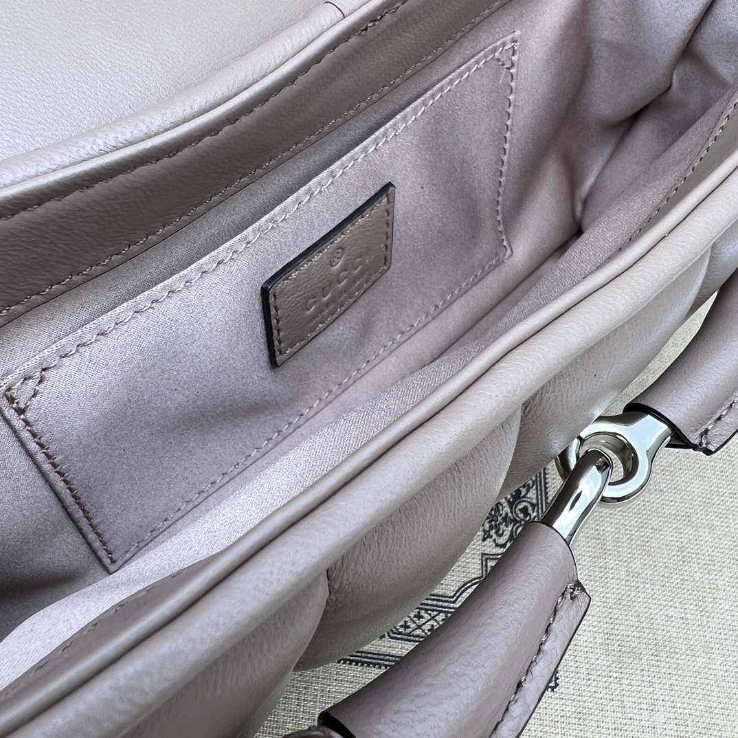 Gucci Horsebit Chain Small Shoulder Bag Taupe - Bag