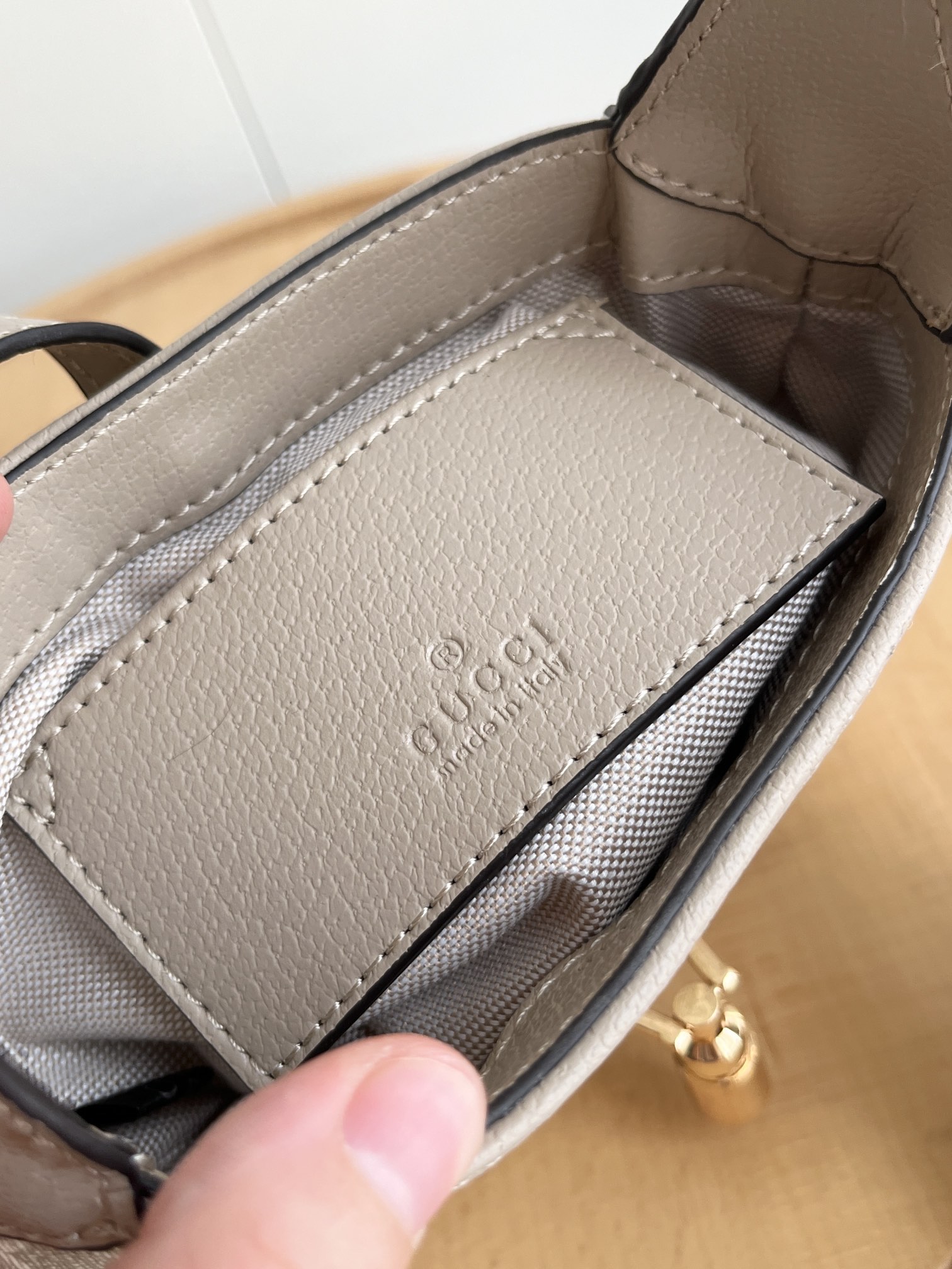 Gucci Jackie 1961 Mini GG And Leather Bag