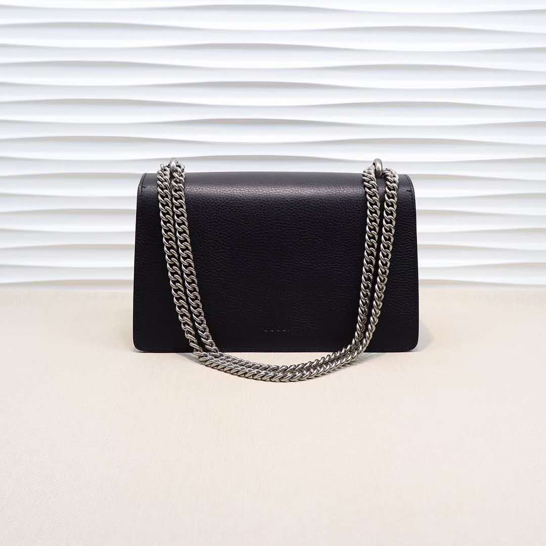 Gucci DIONYSUS Black Leather Shoulder Bag