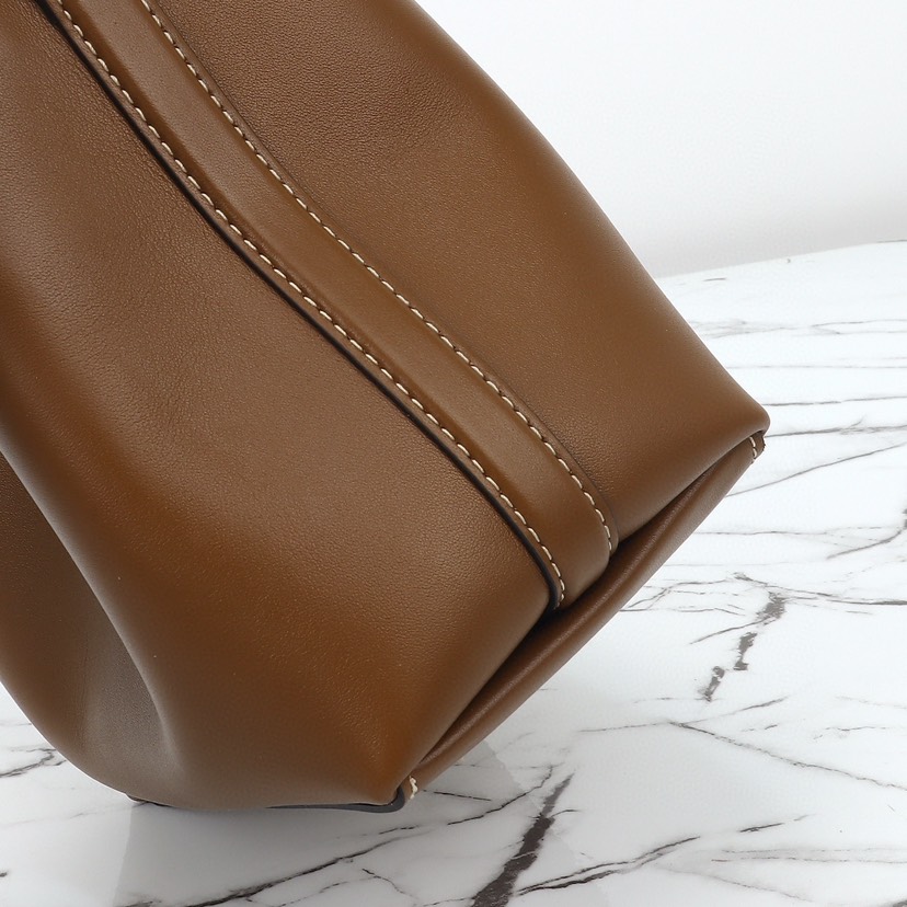Gucci GG Emblem Mini Bucket Bag - Brown