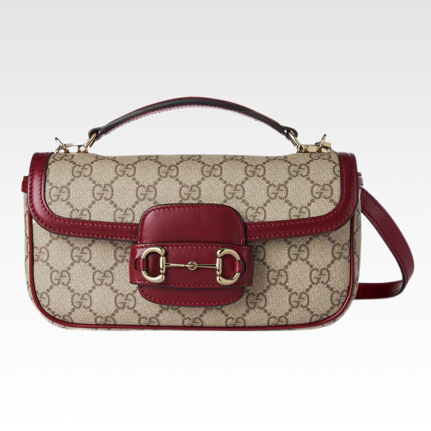 Gucci Horsebit 1955 Small Red Shoulder Bag