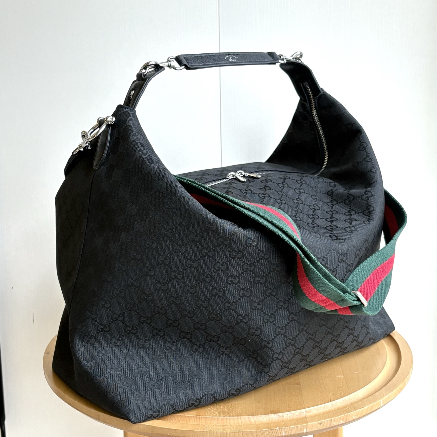 Gucci Brera crossbody bag Black GG canvas - Bag