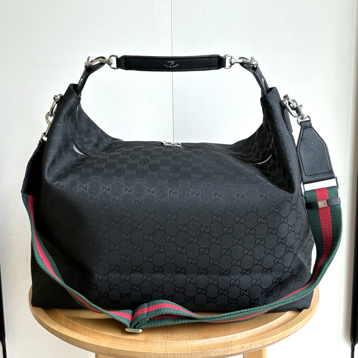 Gucci Brera crossbody bag Black GG canvas - Bag