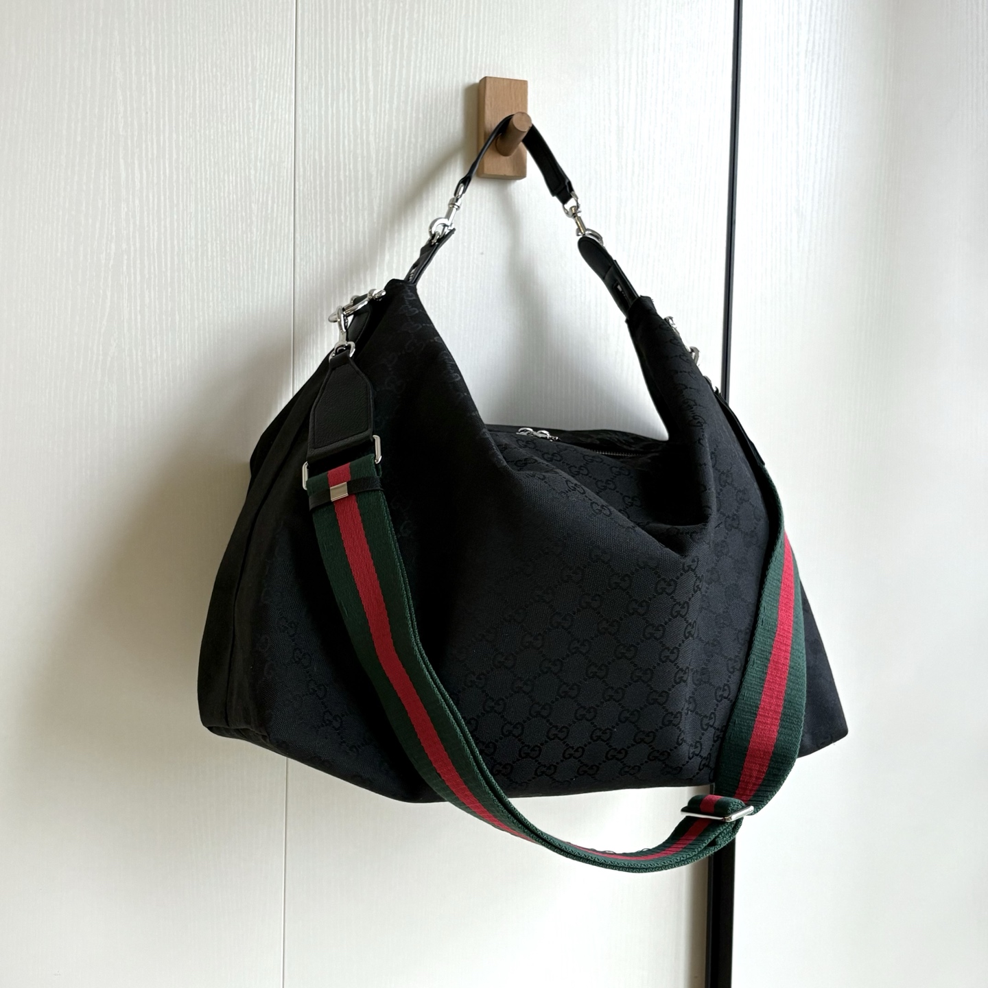 Gucci Brera crossbody bag Black GG canvas - Bag