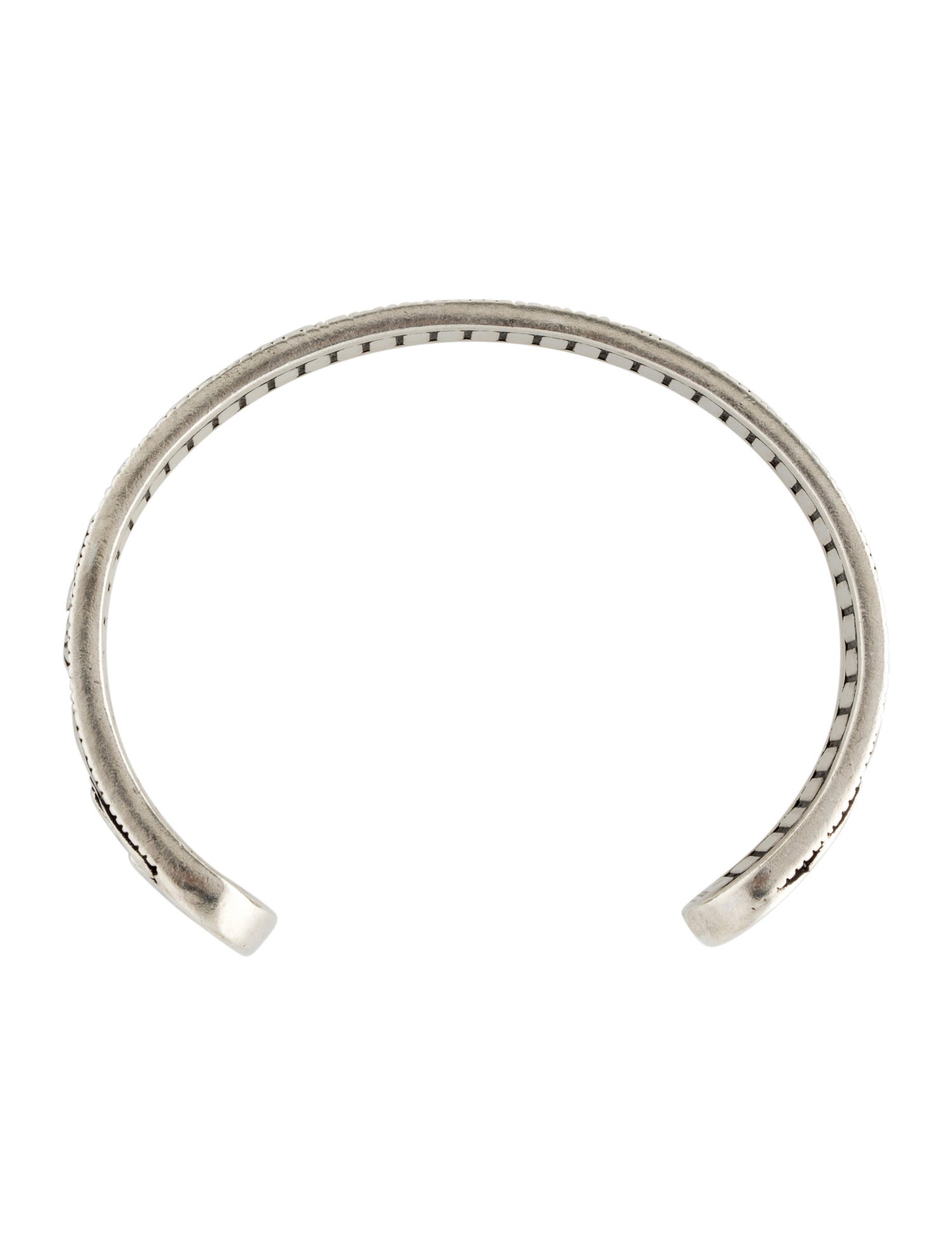 Leaf Motif Double G Cuff Bracelet