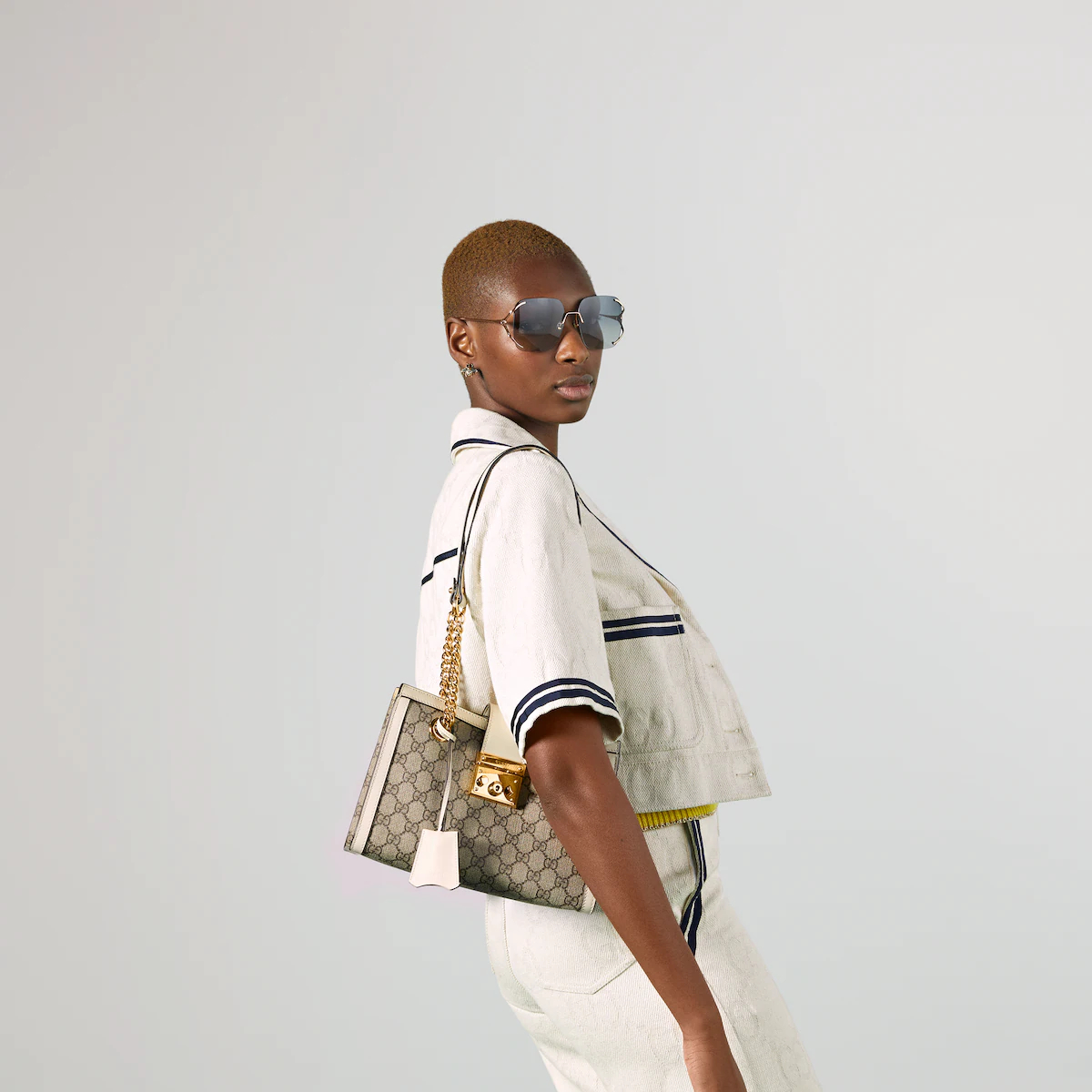 PADLOCK SMALL SHOULDER BAG