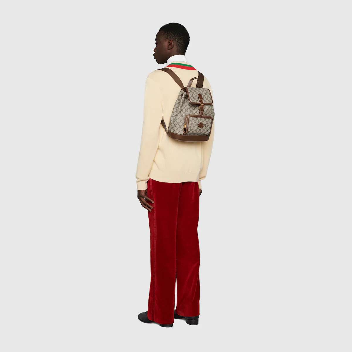 BACKPACK WITH INTERLOCKING G