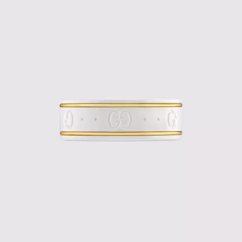 Icon ring in yellow gold