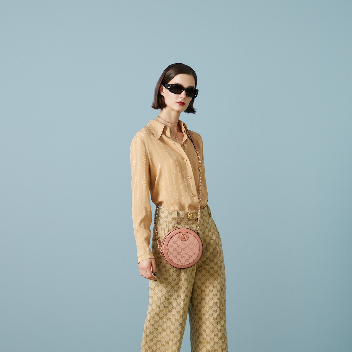 OPHIDIA MINI ROUND SHOULDER BAG