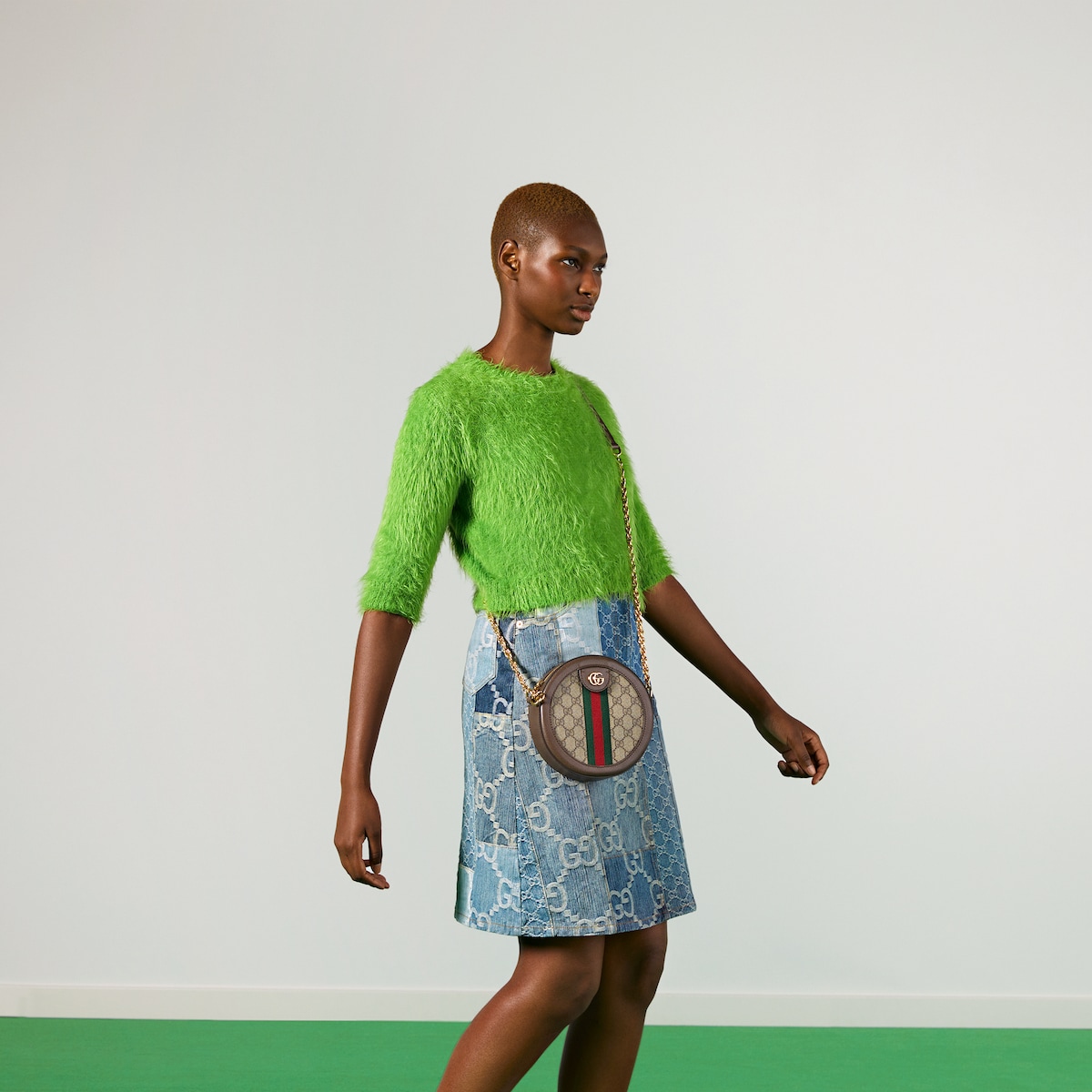 OPHIDIA MINI ROUND SHOULDER BAG