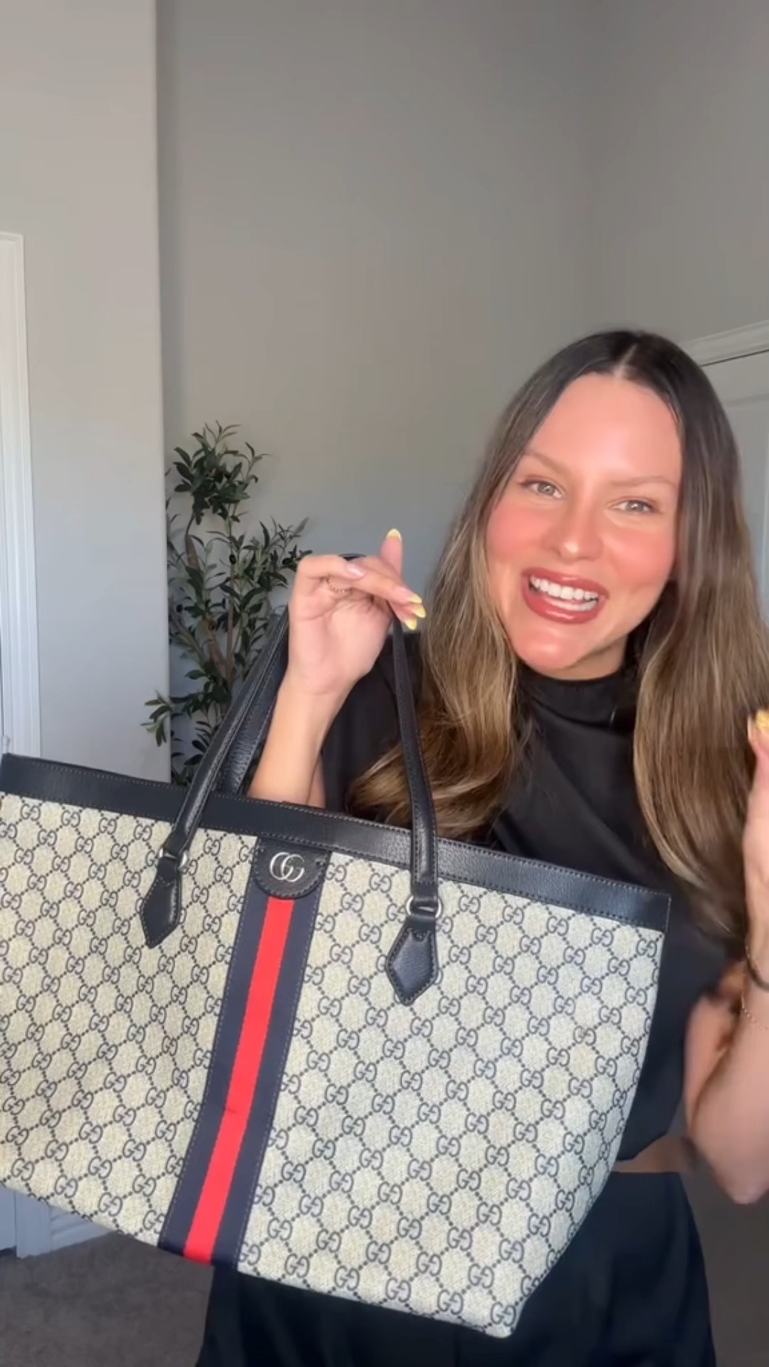 Gucci Ophidia medium tote bag Blue- Bag
