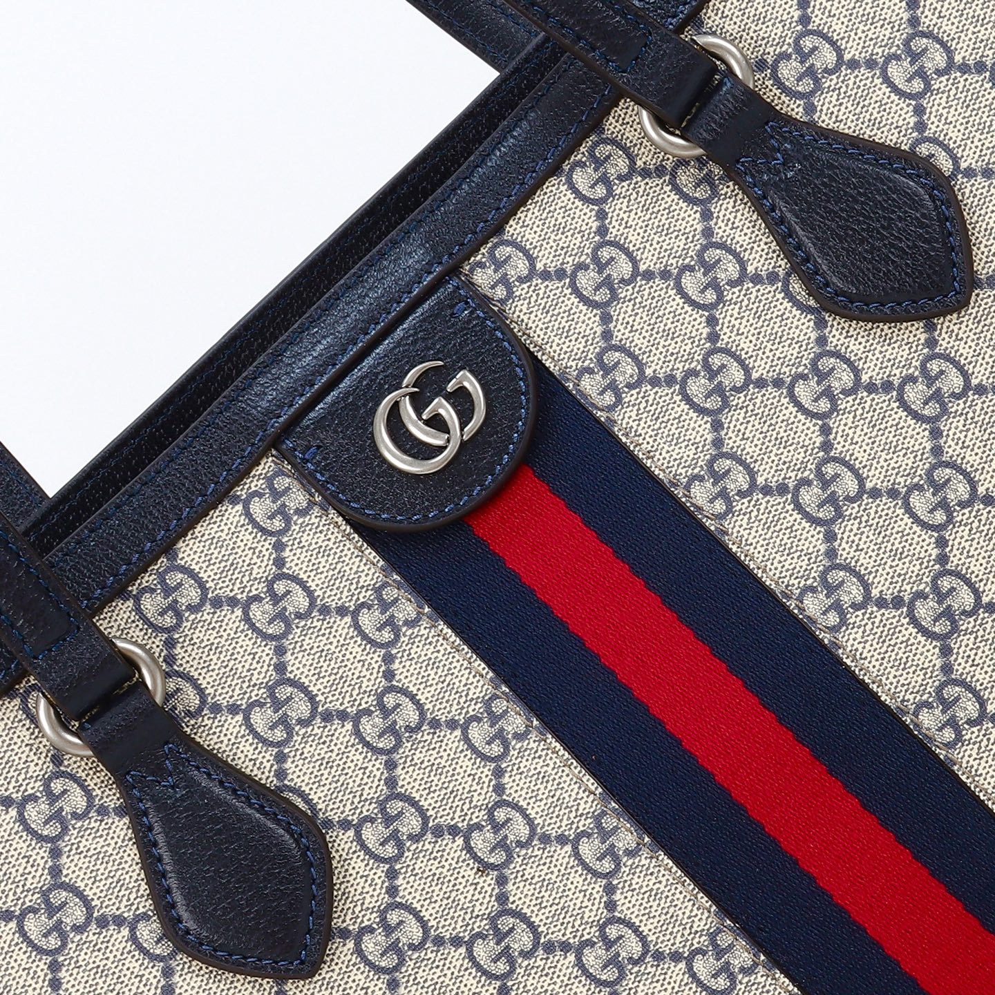 Gucci Ophidia medium tote bag Blue- Bag