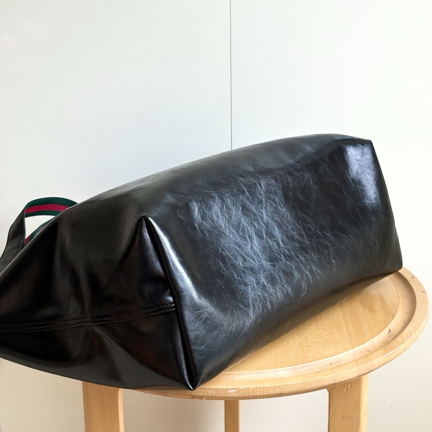 Gucci Giglio large tote bag - Black soft glossy leather