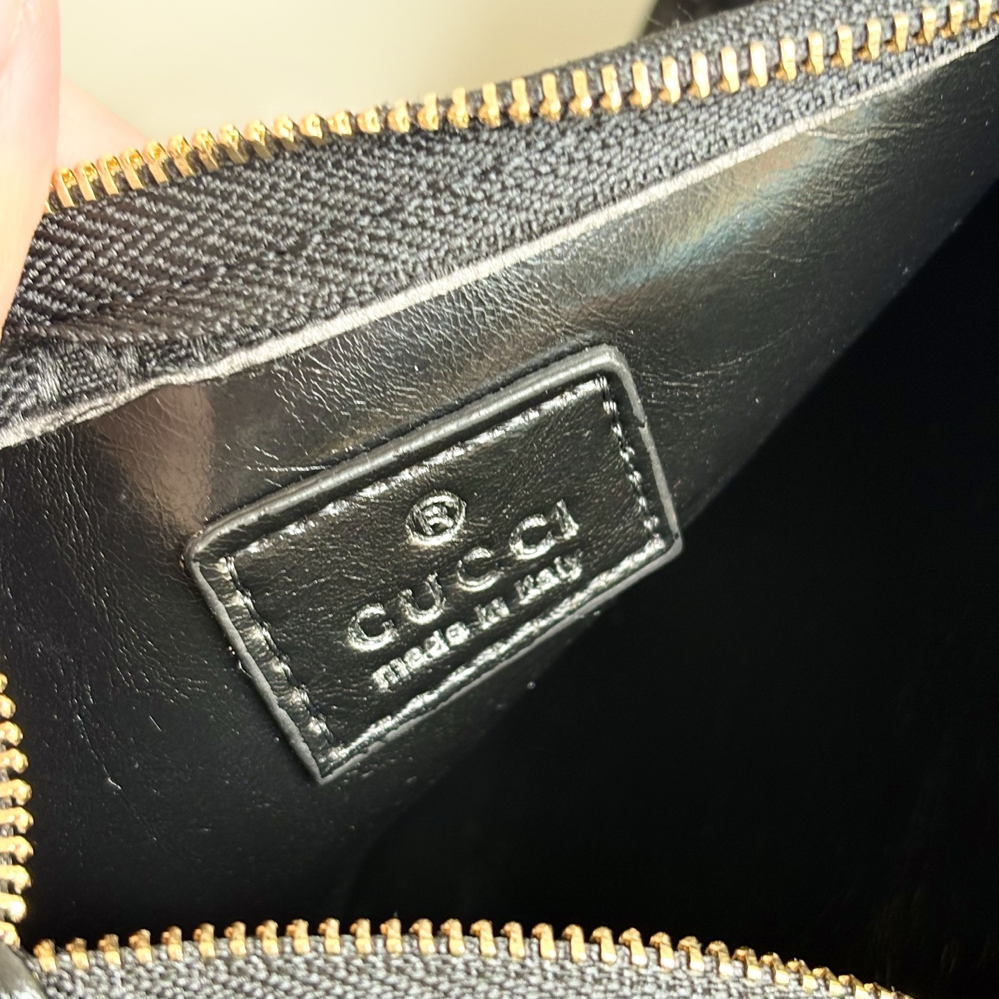 Gucci Giglio large tote bag - Black soft glossy leather