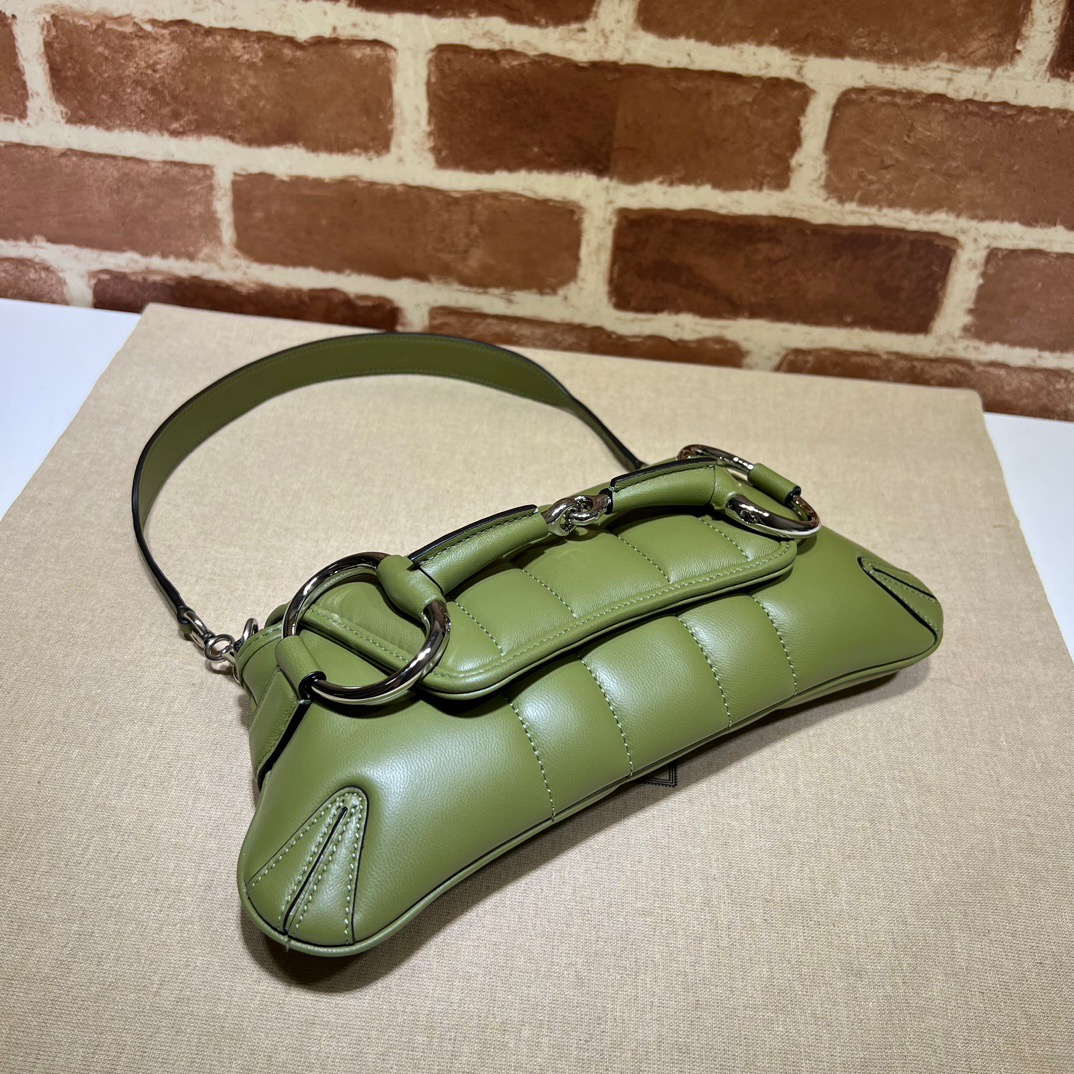 Gucci Horsebit Chain Small Shoulder Bag Green - Bag