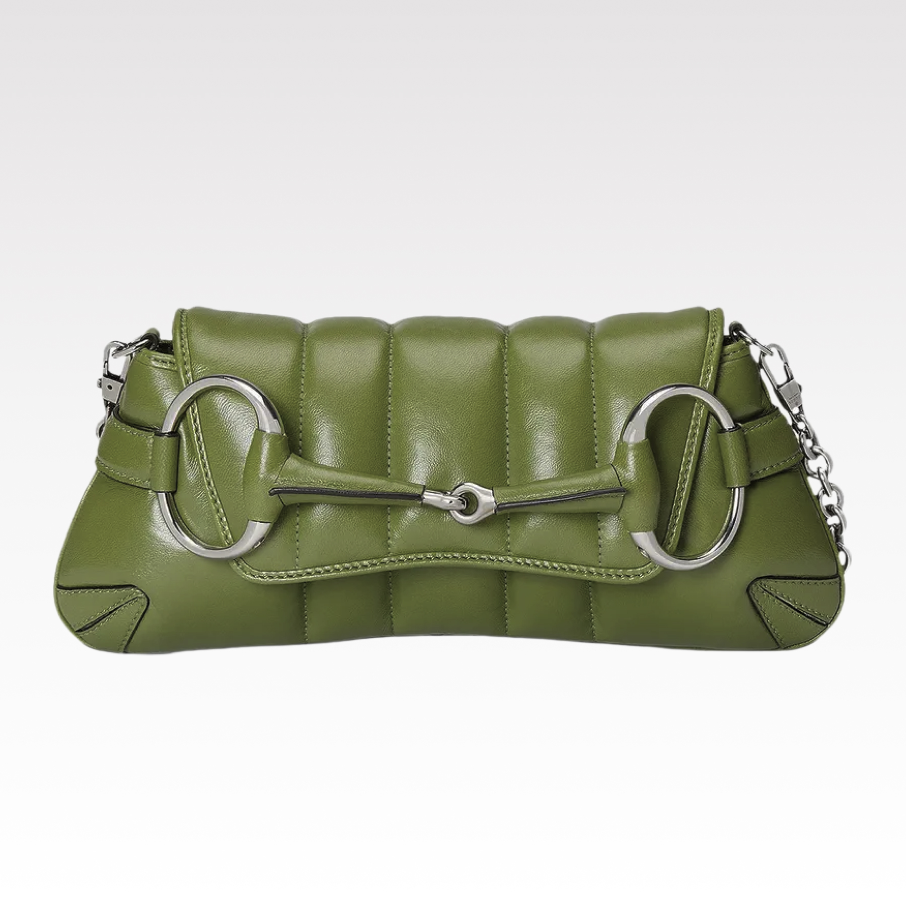Gucci Horsebit Chain Small Shoulder Bag Green - Bag