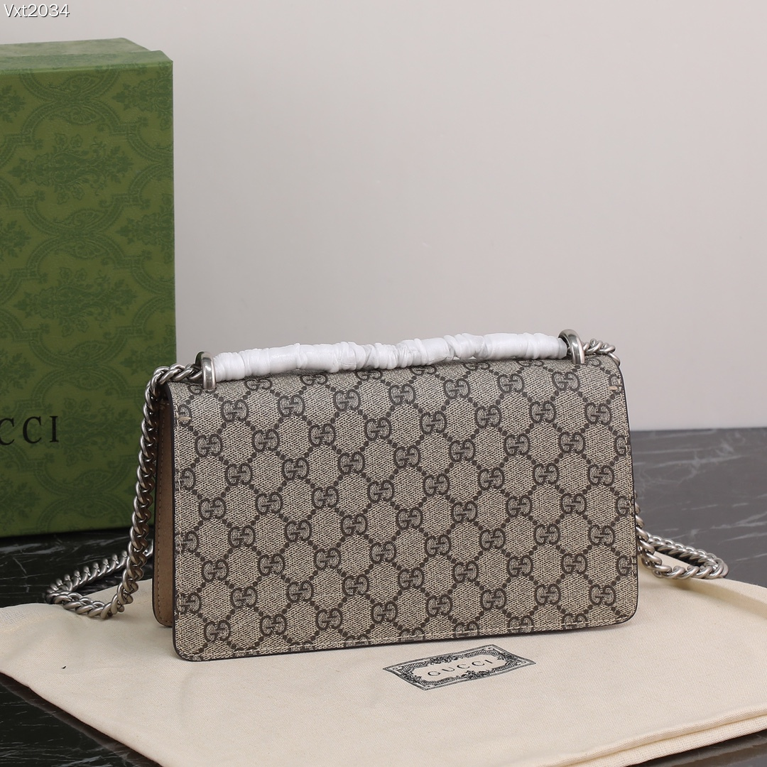 [TOP]Gucci DIONYSUS GG Small Shoulder Bag With Beige - Bag