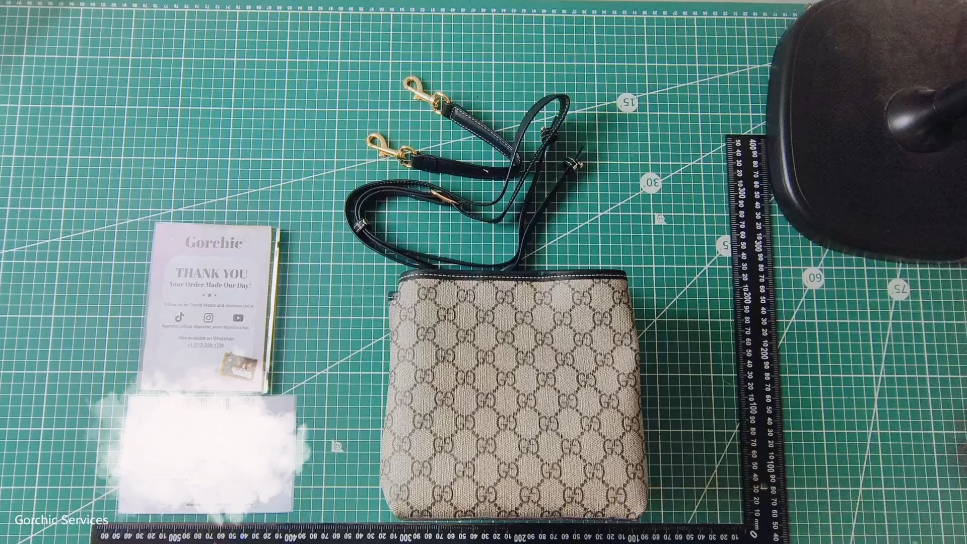 Gucci GG Emblem Bucket Bag - Black