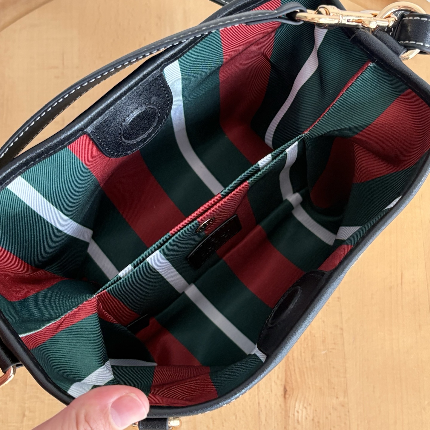 Gucci GG Emblem Bucket Bag - Black