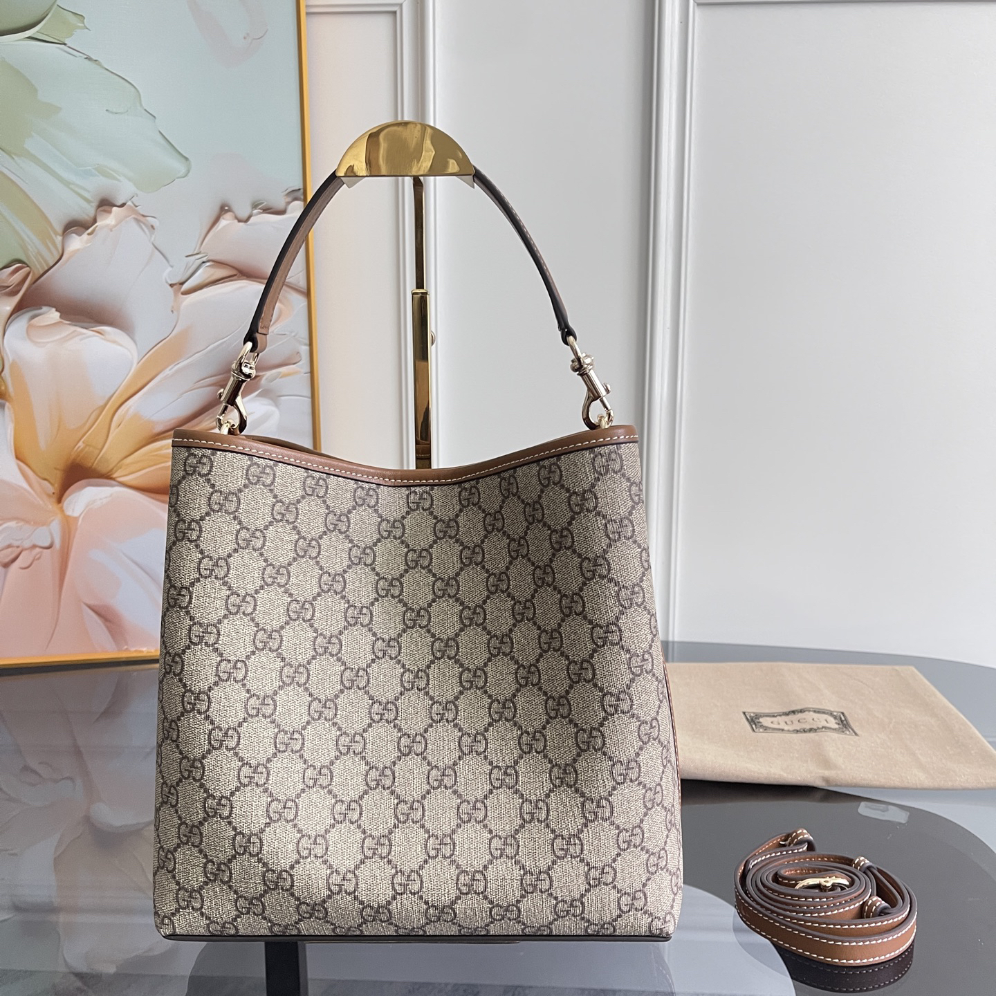 [TOP]Gucci GG Emblem bucket bag - Medium