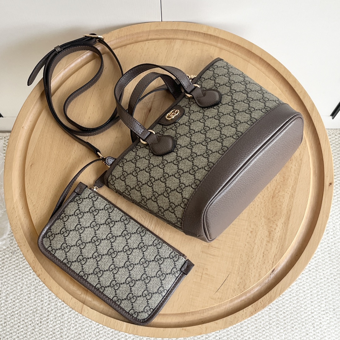 Gucci Ophidia Small Tote Bag - Gray Bag