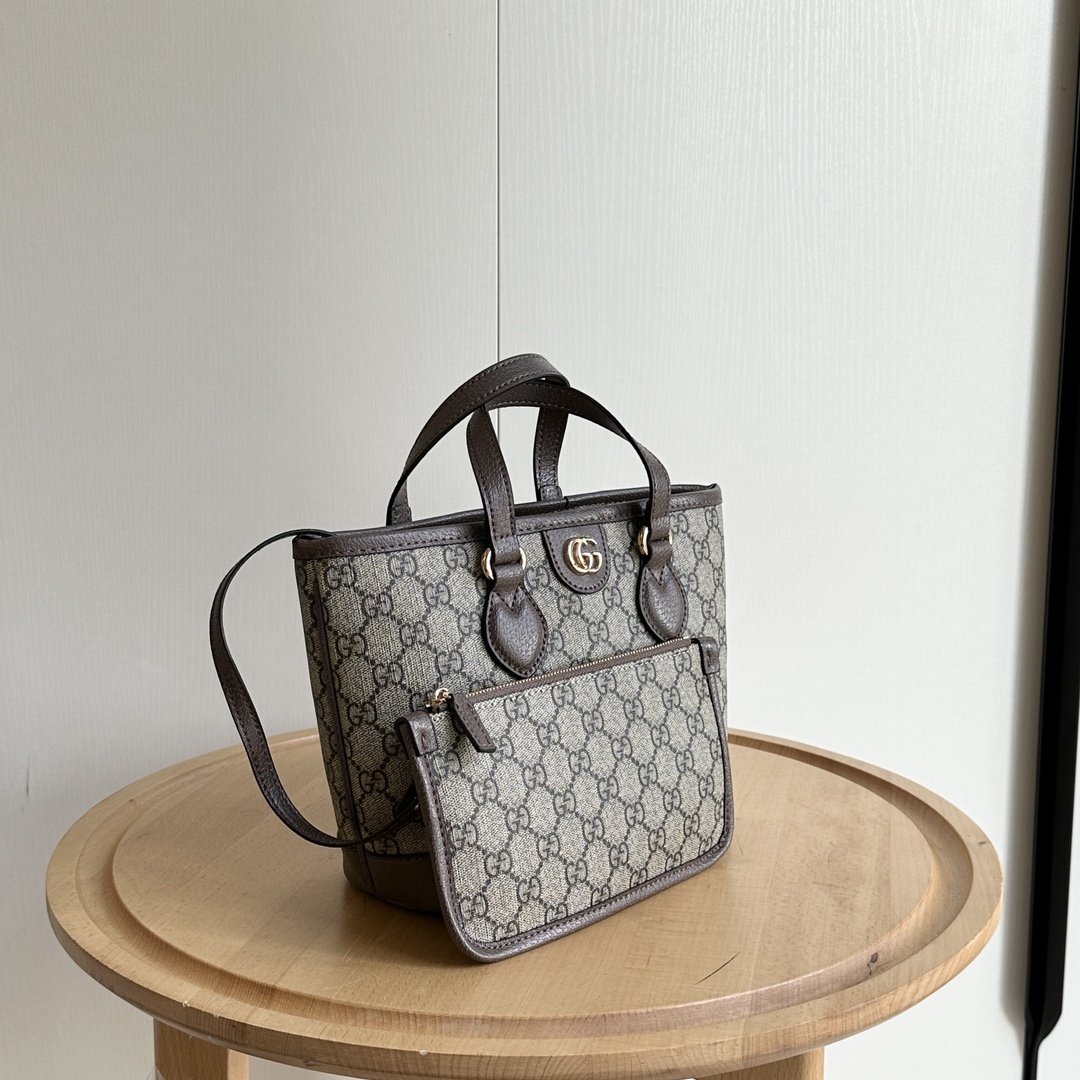 Gucci Ophidia Small Tote Bag - Gray Bag