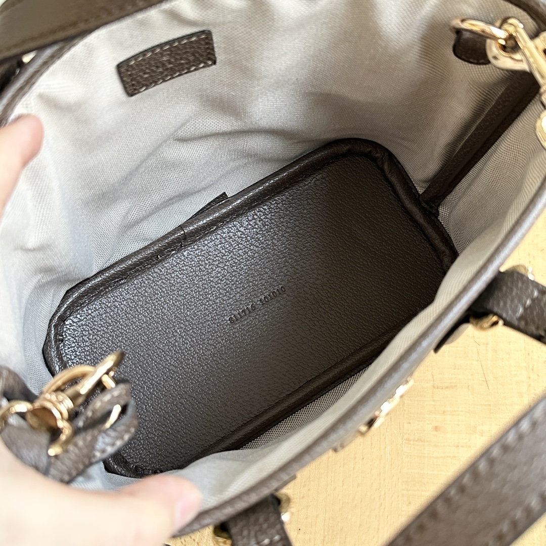 Gucci Ophidia Small Tote Bag - Gray Bag