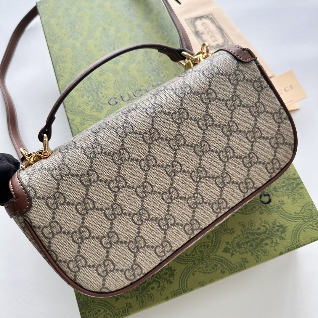 Gucci Horsebit 1955 Small Brown Shoulder Bag