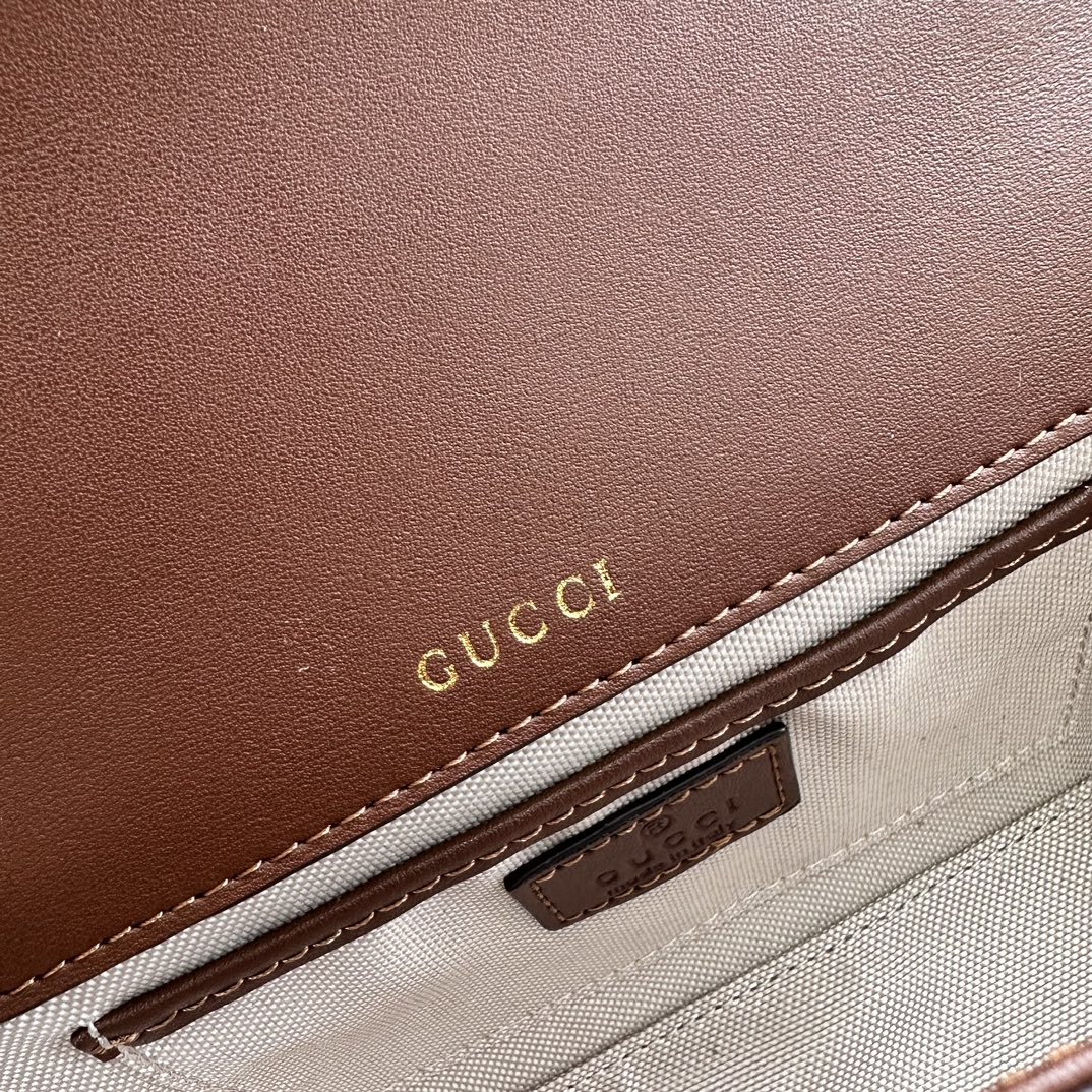 Gucci Horsebit 1955 Small Brown Shoulder Bag