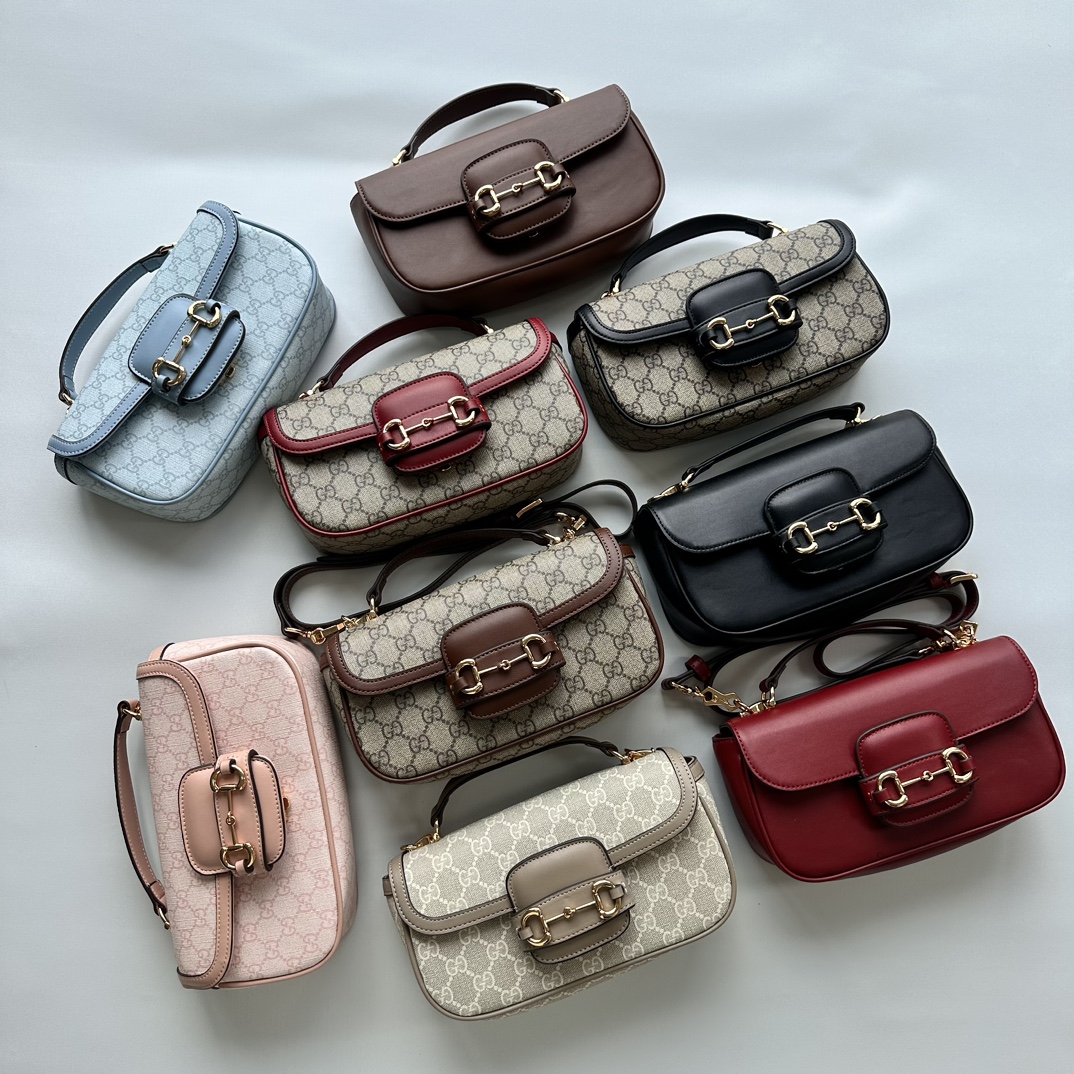 Gucci Horsebit 1955 Small Brown Shoulder Bag