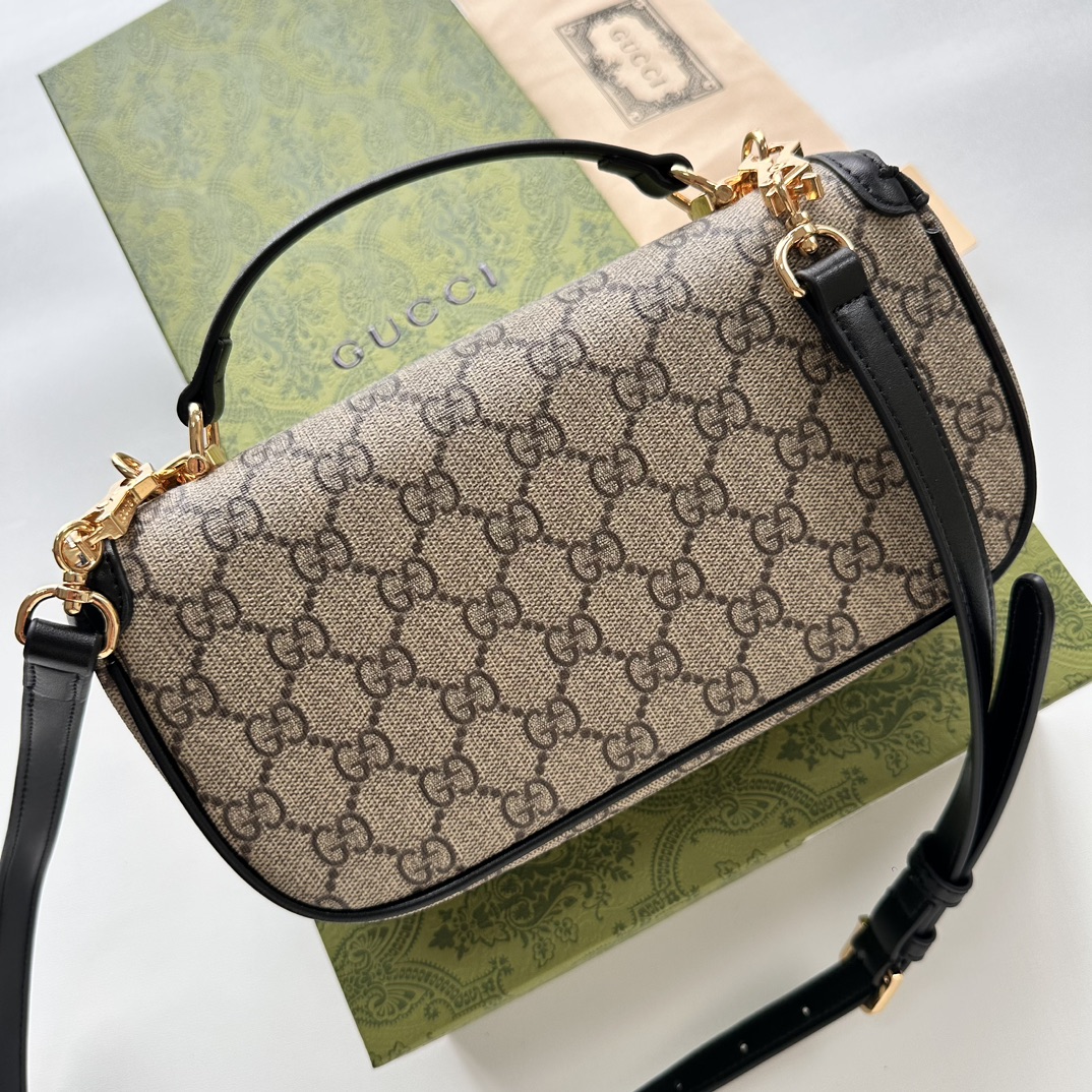 Gucci Horsebit 1955 Small Black Shoulder Bag