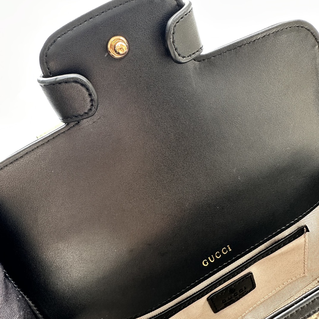 Gucci Horsebit 1955 Small Black Shoulder Bag