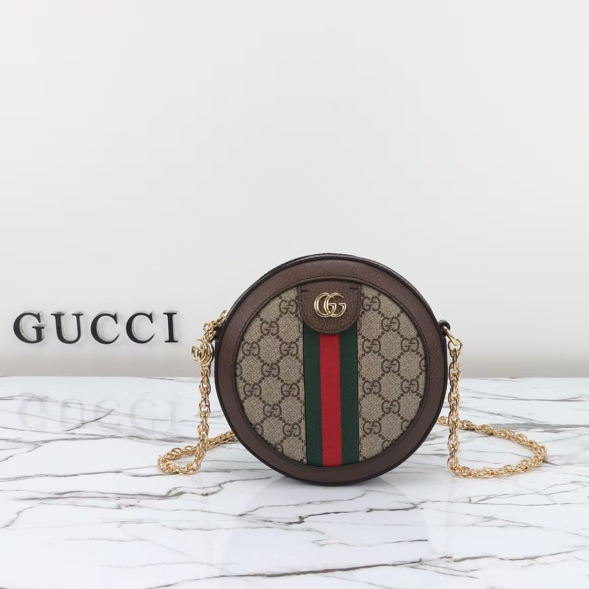 [TOP]Gucci GG Ophidia Mini Round Shoulder Bag