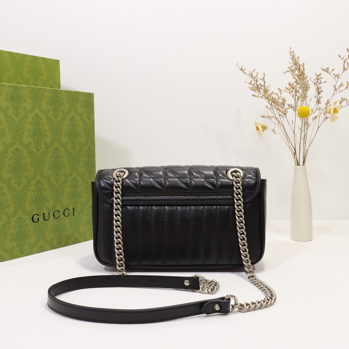 Gucci GG Marmont Small Shoulder Bag Black - Bag