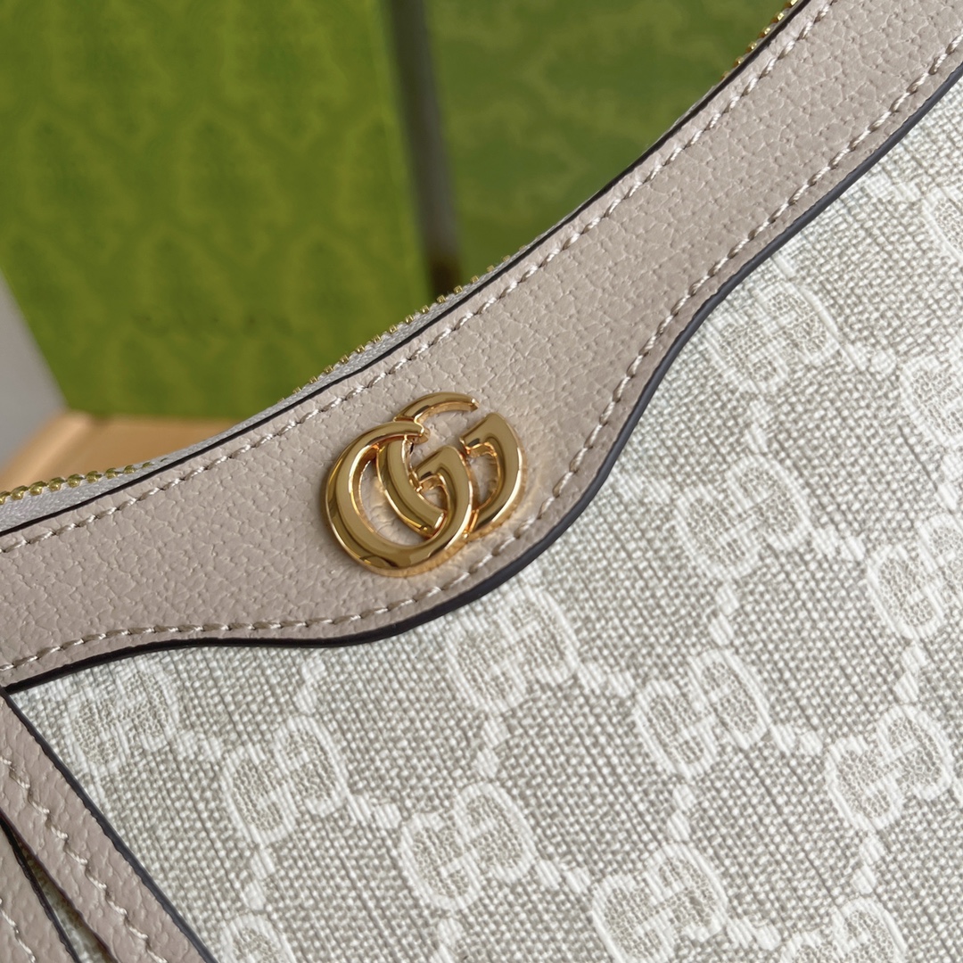 Gucci Ophidia Collection Small Handbag - Beige And White Bag