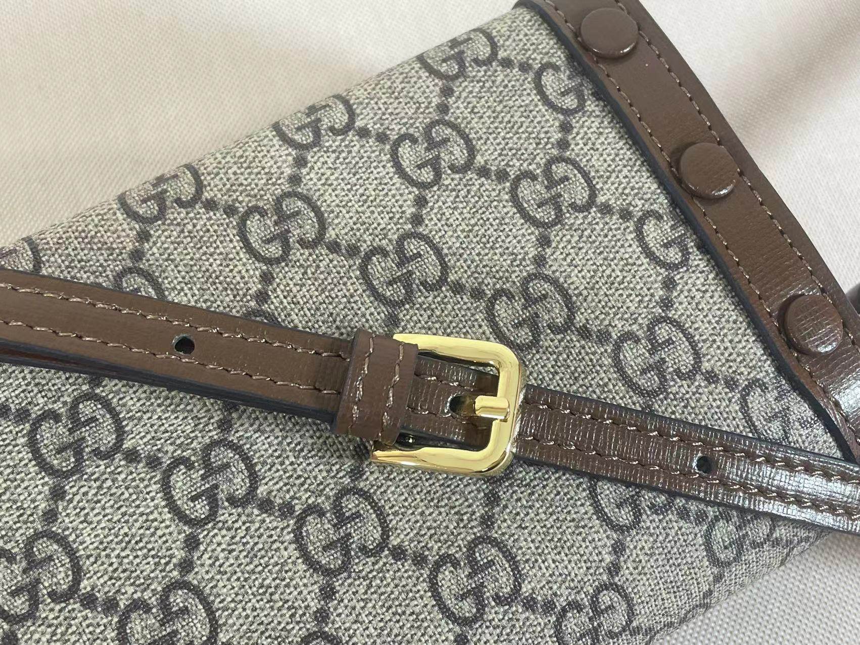 Gucci Horsebit 1955 series mini handbag GG Supreme canvas - Ebony
