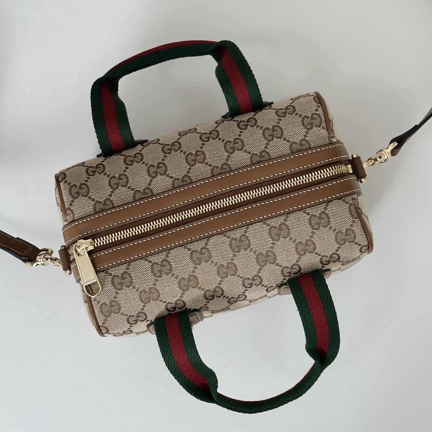 Gucci Mini GG Beige and brown GG canvas Handbag
