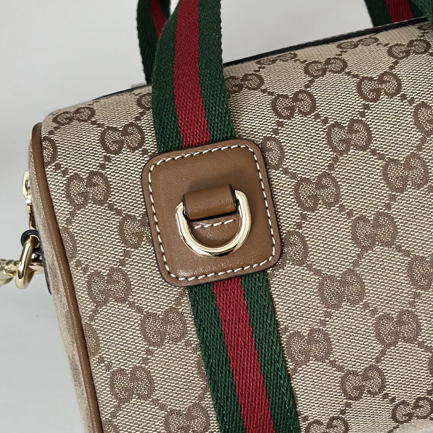 Gucci Mini GG Beige and brown GG canvas Handbag