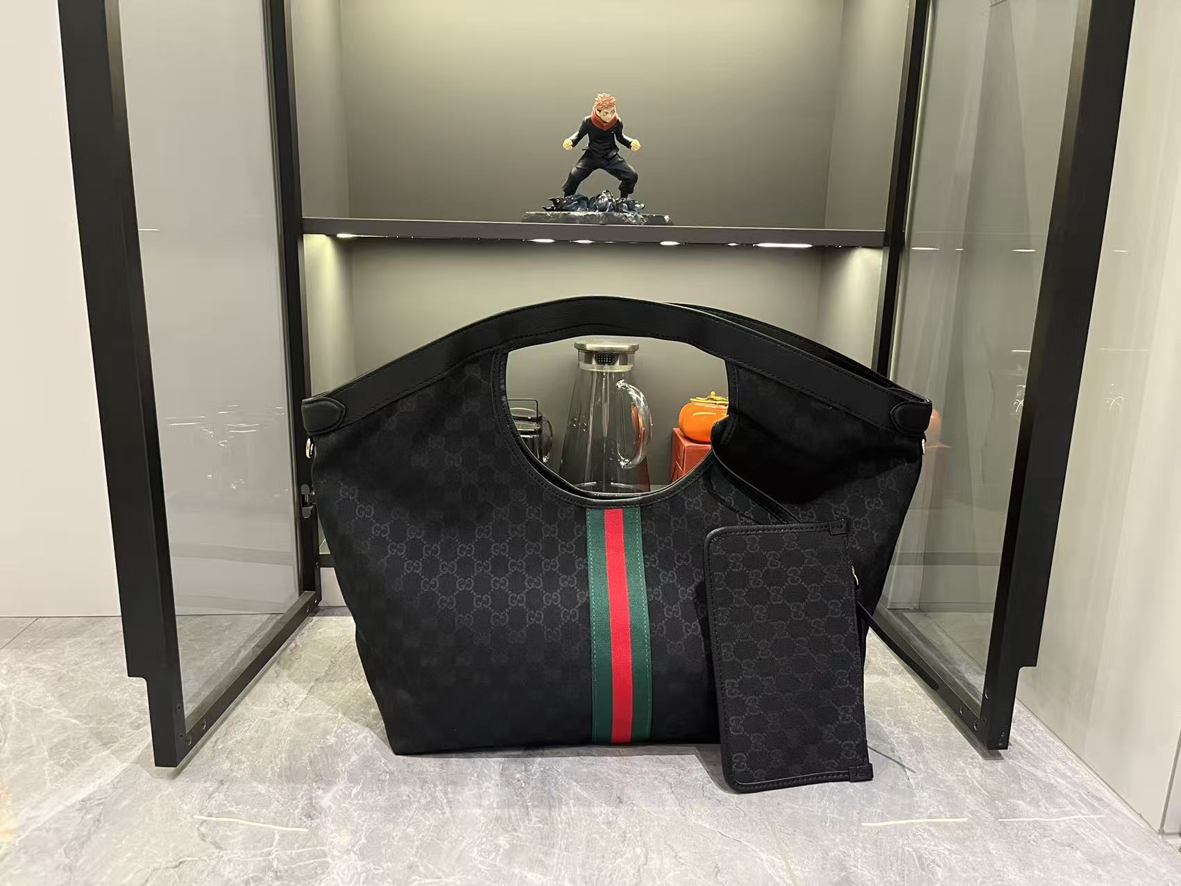 Gucci Giglio GG large tote bag - Dark Black