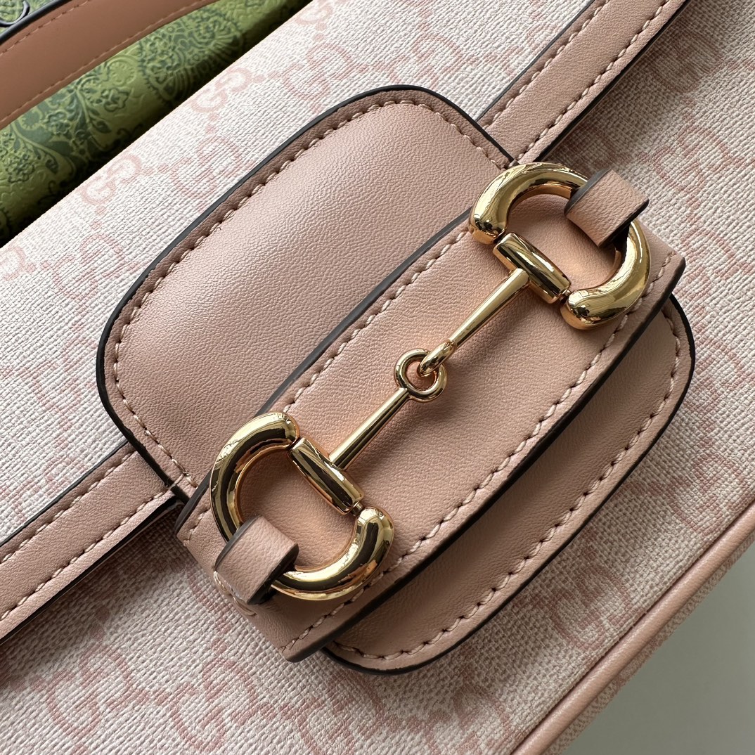 Gucci Horsebit 1955 Small Pink Shoulder Bag