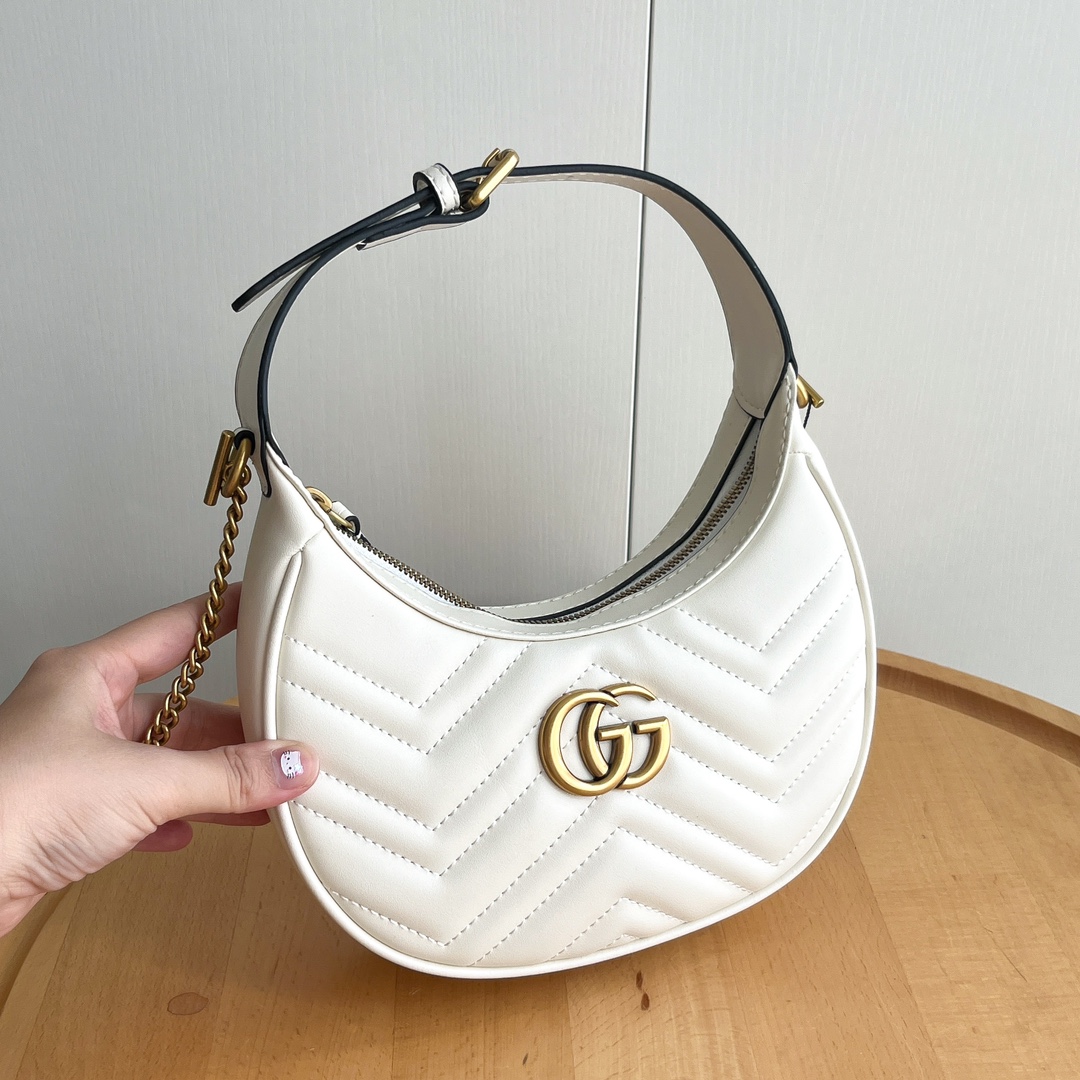 Gucci GG Marmont Small shoulder Bag White - Bag