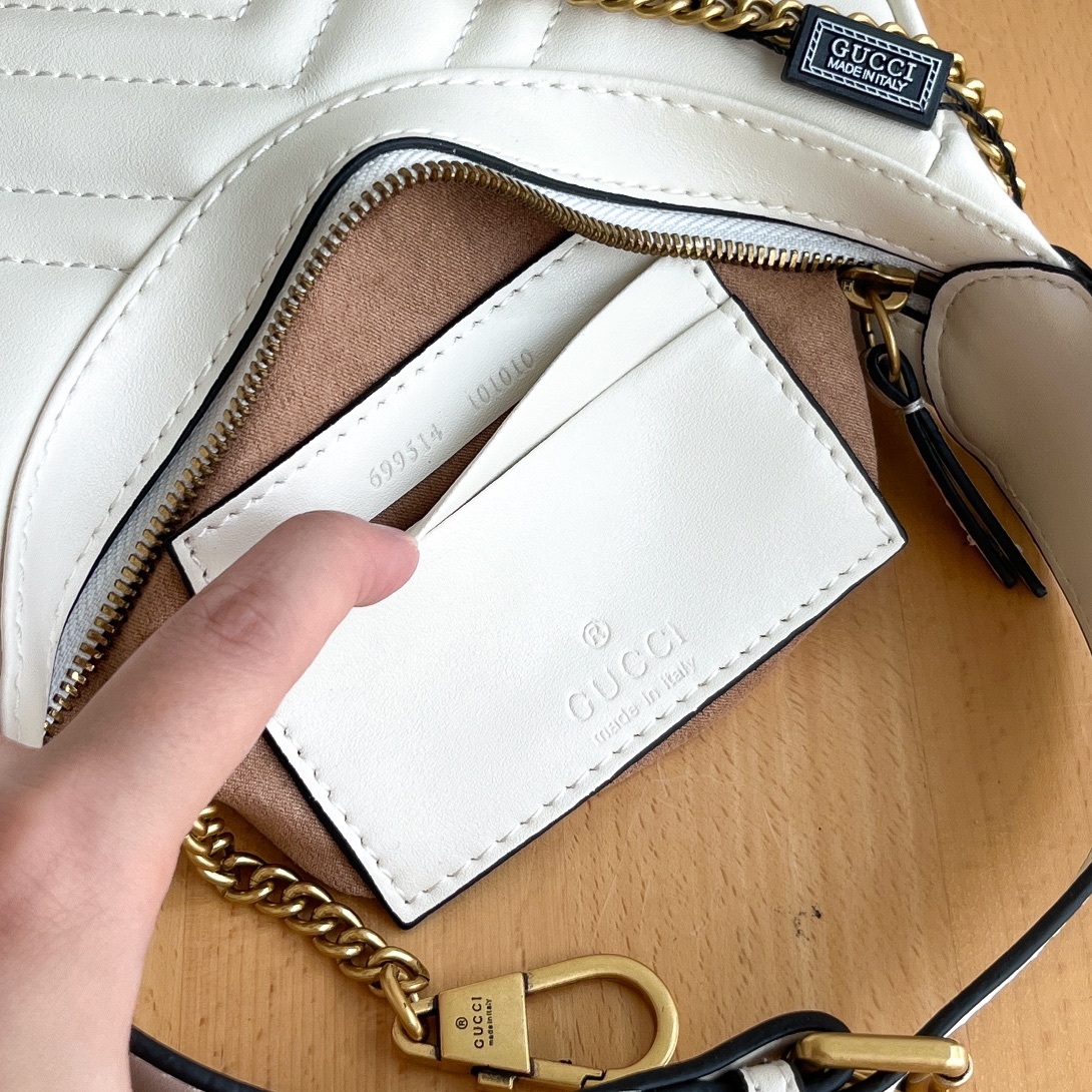 Gucci GG Marmont Small shoulder Bag White - Bag